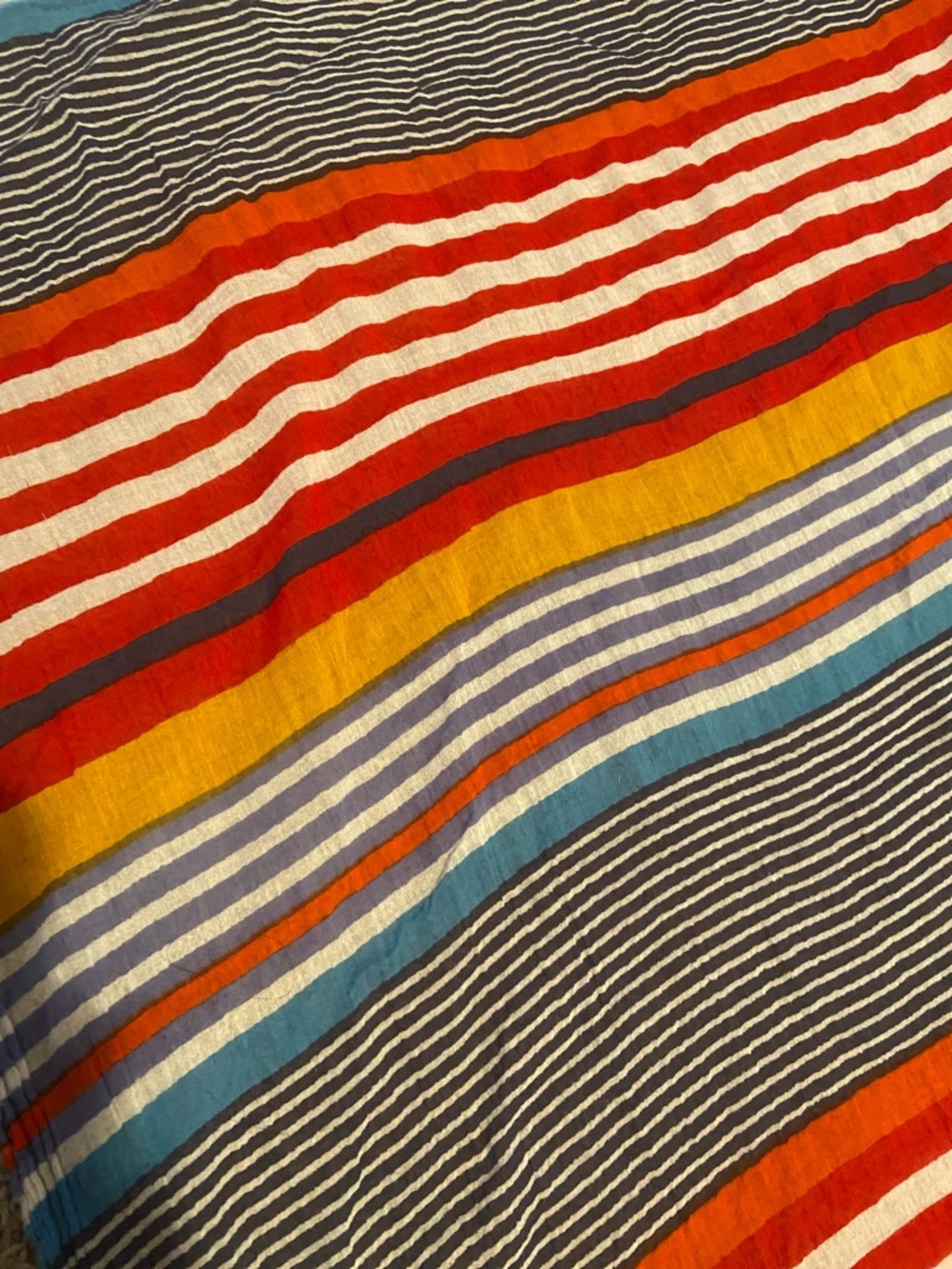 Multicolor Striped Scarf - Picture 3 of 3